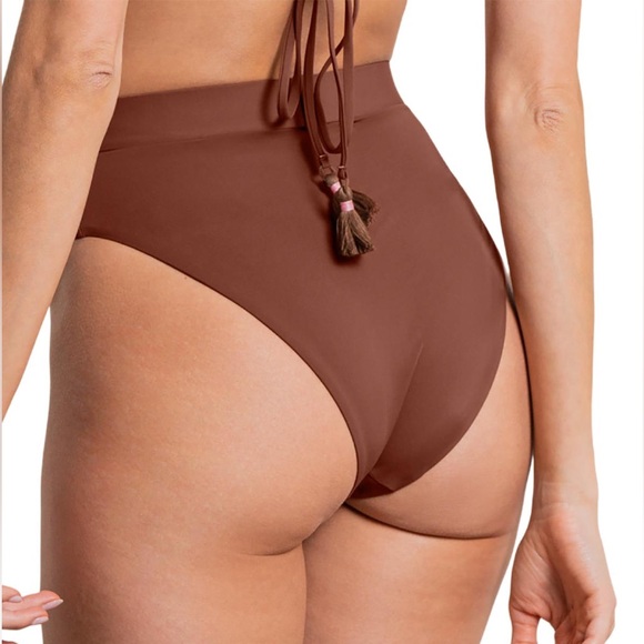 MAAJI Whitney Moccachino High Rise/High Leg Bikini Bottom - Picture 2 of 4